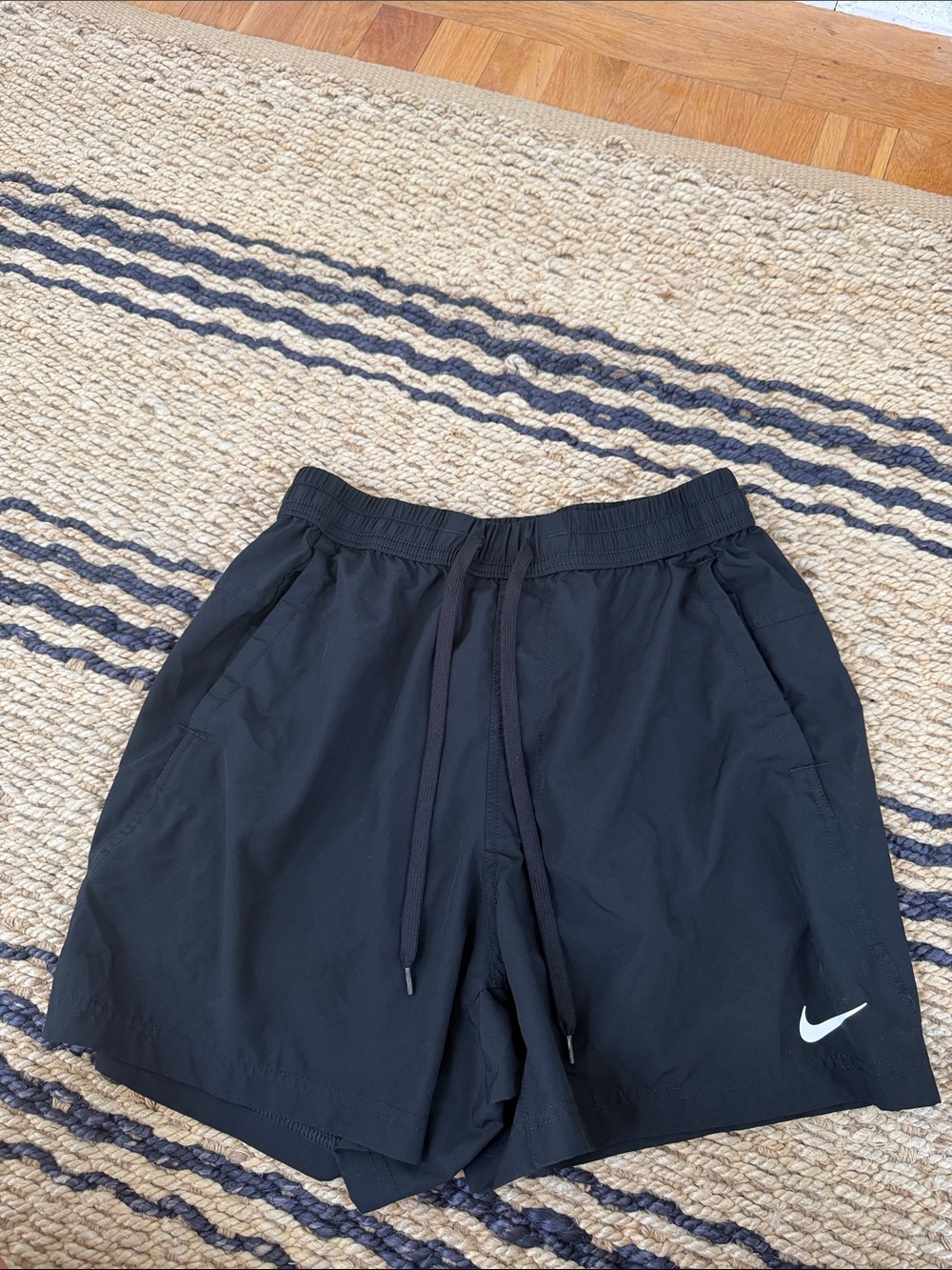 Nike Boys Black Athletic Running Shorts, Size S